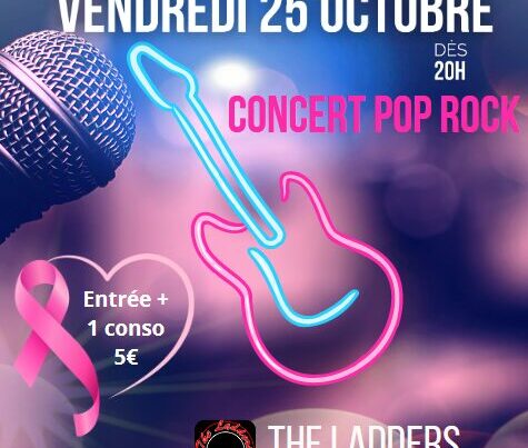 Concert pop rock au profit d'octobre rose