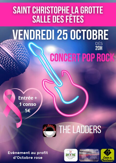 Concert pop rock au profit d'octobre rose